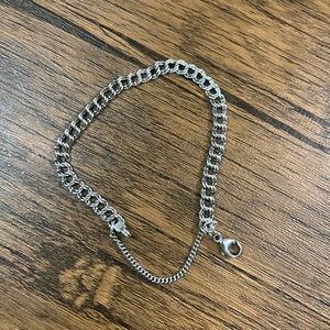 James Avery Light Double Curb Charm Bracelet